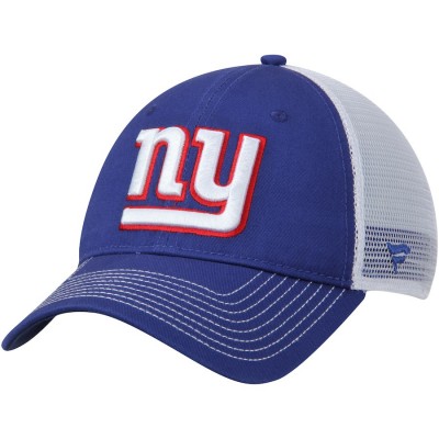 Men's New York Giants NFL Pro Line by Fanatics Branded Royal/White Core Trucker II Adjustable Snapback Hat 2760004